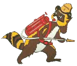 Taunton Fire Raccoon Mascot